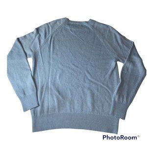 J CREW Mercantile Mens Long Sleeve Crew Neck Baby Blue Pullover Sweater Sz M